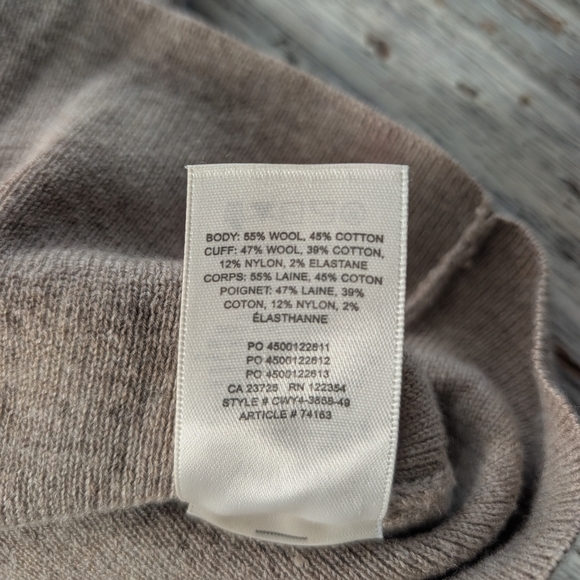 Aritzia Wilfred Rebecca Turtleneck Wool Blend Tan Women's Small - Picture 8 of 8